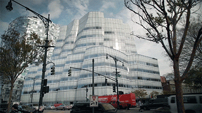 An extreme wide shot of a building An extreme wide shot of a building