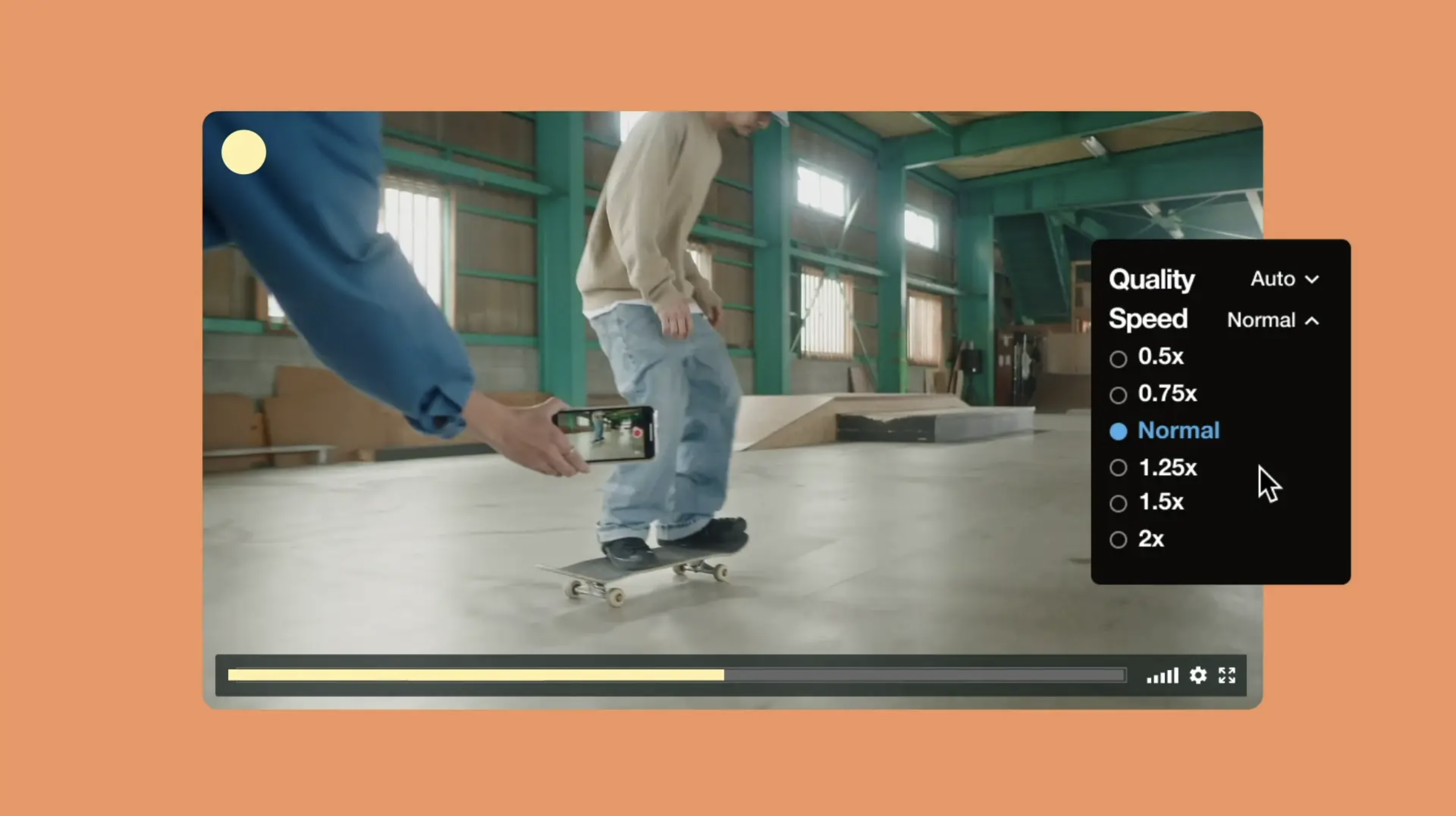 Good news! You've got the power to enable and adjust speed controls for all of your Vimeo embeds. Here's how to do it. Good news! You've got the power to enable and adjust speed controls for all of your Vimeo embeds. Here's how to do it.
