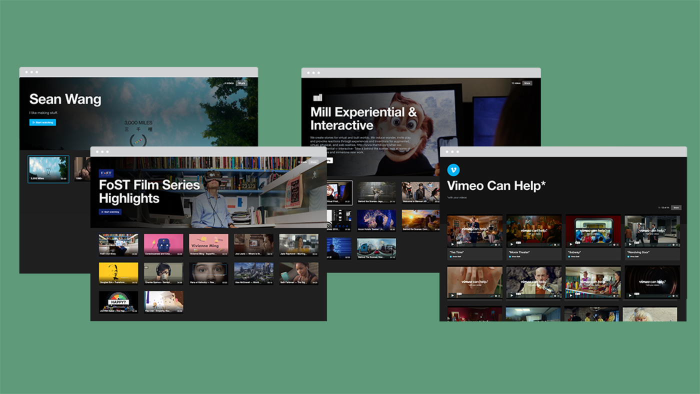 Thinking about trying Showcase? Get inspired with these examples from Vimeo creators you know and love. Thinking about trying Showcase? Get inspired with these examples from Vimeo creators you know and love.