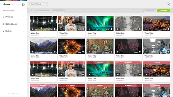Sometimes, you have to take a moment to clean house. On Vimeo, that can mean changing the settings for a bunch of videos, or removing old videos to free Sometimes, you have to take a moment to clean house. On Vimeo, that can mean changing the settings for a bunch of videos, or removing old videos to free