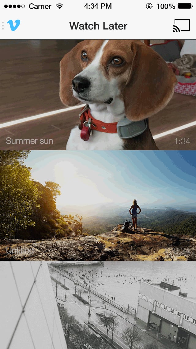 As lovers of Couch Mode and Watch Later already know, there are tons of ways to watch Vimeo videos on your TV. And now we've added another! More As lovers of Couch Mode and Watch Later already know, there are tons of ways to watch Vimeo videos on your TV. And now we've added another! More