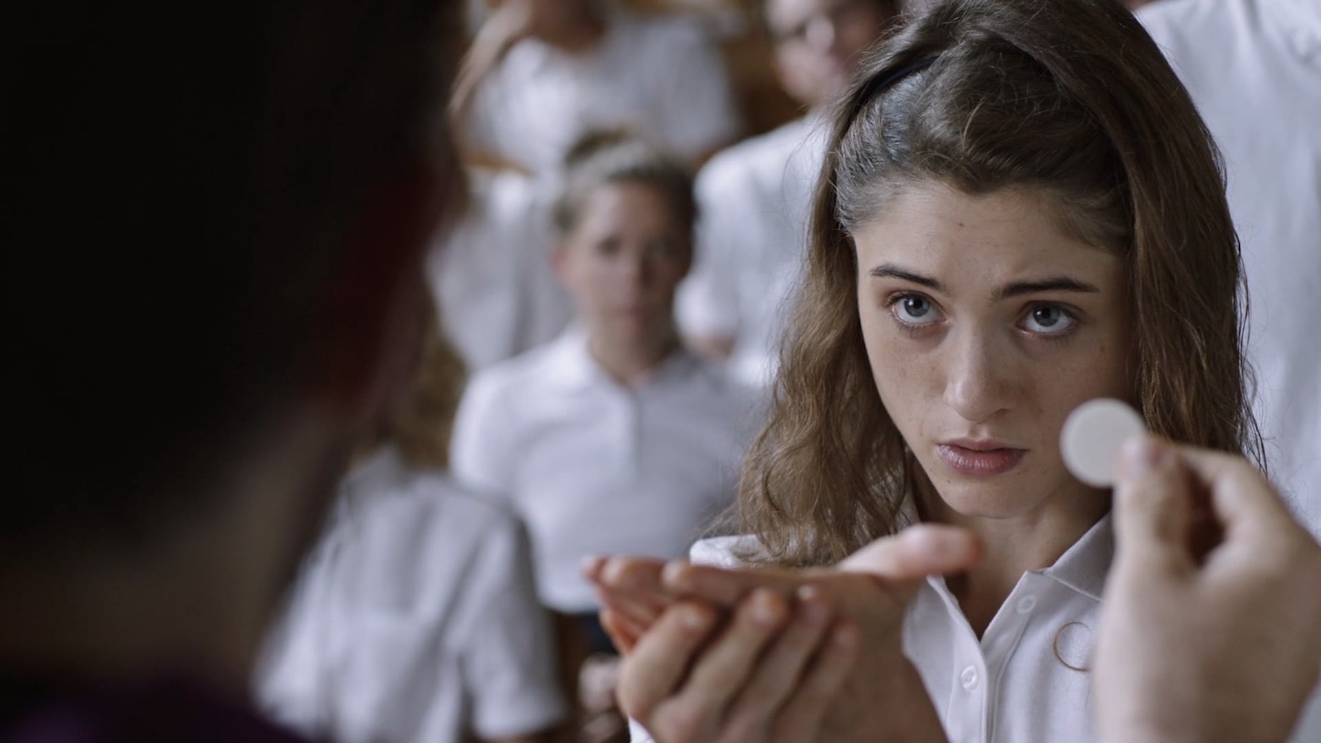 Natalia Dyer stars in “Yes, God, Yes,” a comedy about a chaste student discovering the internet and herself. Natalia Dyer stars in “Yes, God, Yes,” a comedy about a chaste student discovering the internet and herself.