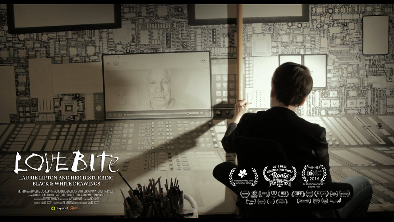 Staff Pick Premiere: "Love Bite" by James Scott "Love Bite" by James Scott shines a light on Laurie Lipton — the greatest draftswoman of the 21st century.