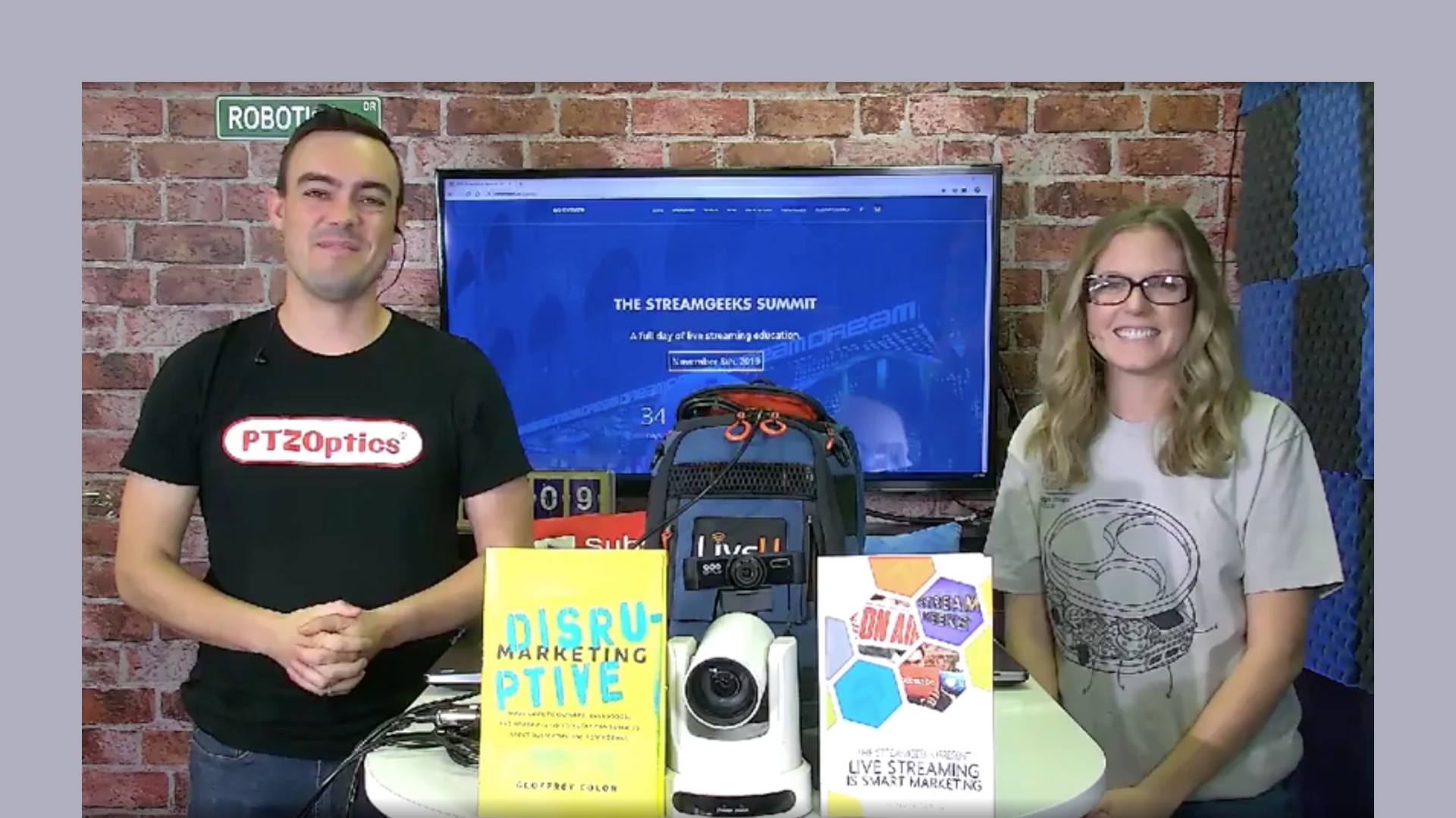 The two hosts of PTZOptics show The two hosts of PTZOptics show