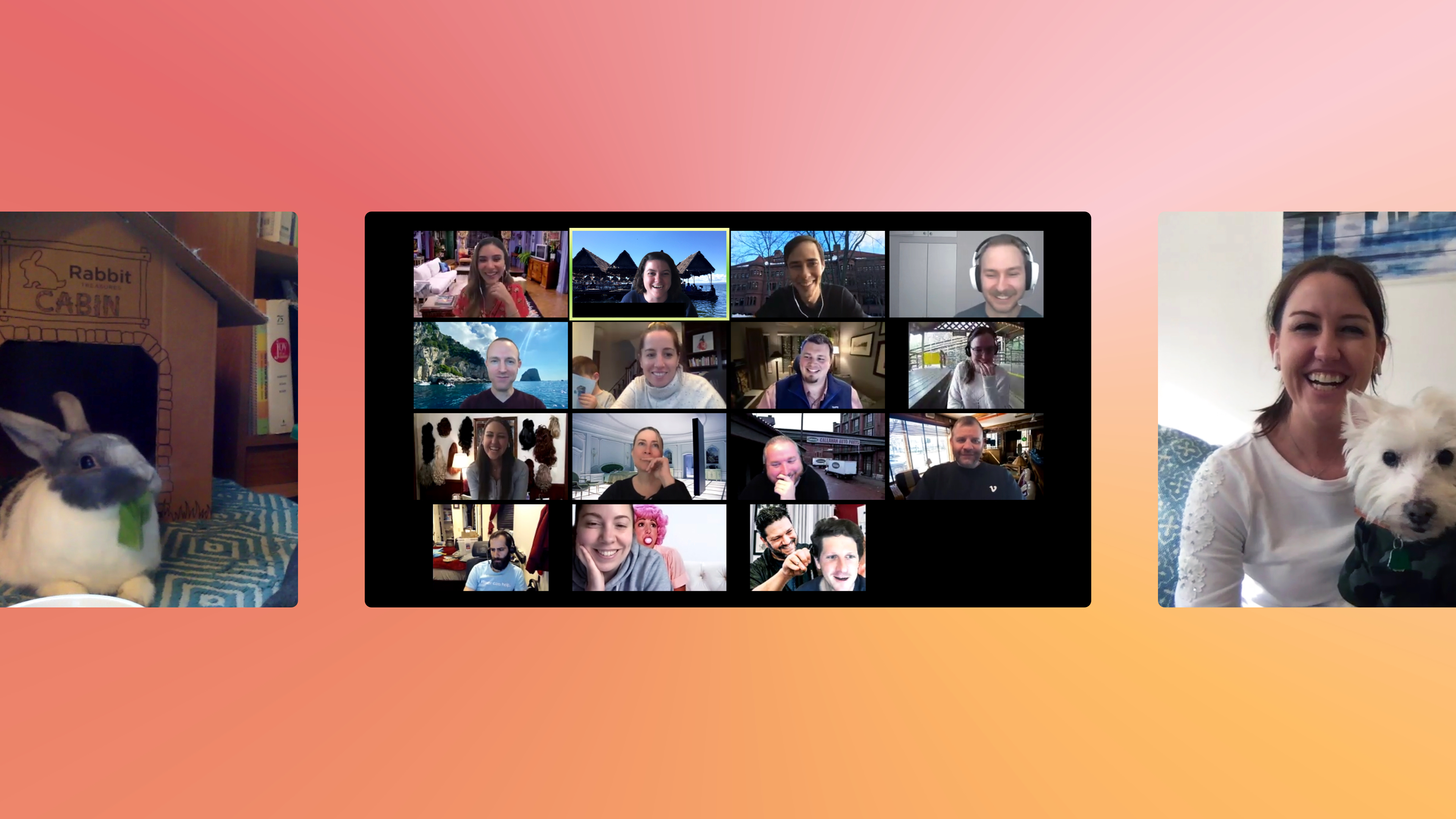 A screen shot of a Vimeo Virtual video conference event A screen shot of a Vimeo Virtual video conference event