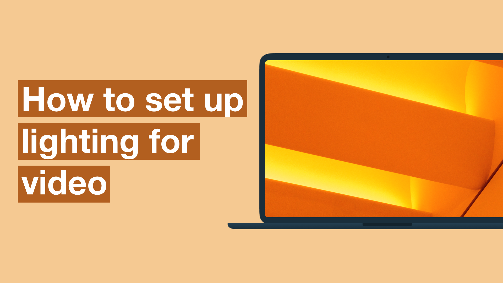 Video lighting tips and tricks for your next at-home shoot Whether you want to look great for your next Zoom call or just shoot a new video, it's easy to improve your video lighting with these tips.