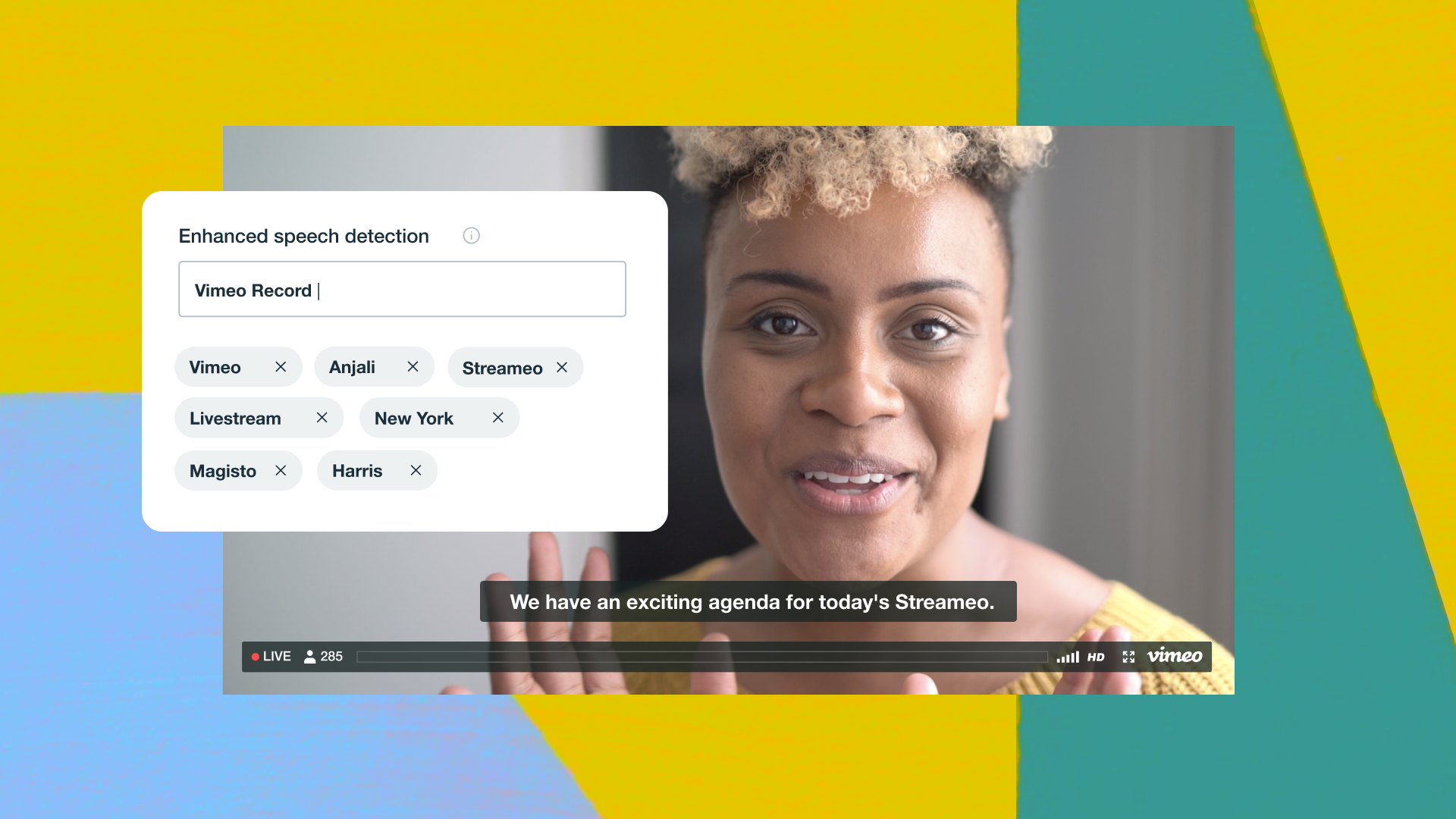 Vimeo is enhancing your live streaming experience with automated captions, RTMPS, and more optimizations to our current live streaming features. Vimeo is enhancing your live streaming experience with automated captions, RTMPS, and more optimizations to our current live streaming features.