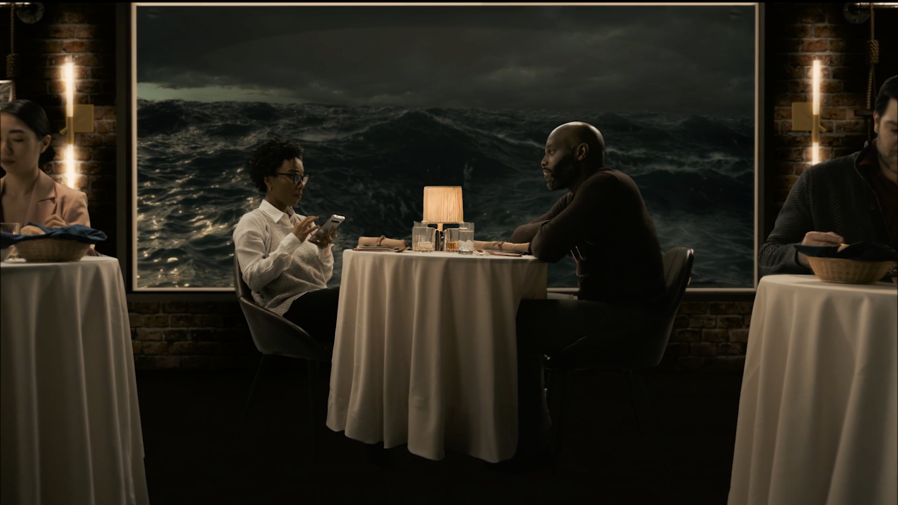 Staff Pick Award at Aspen Shortsfest 2021: "Sinking Ship" by Sasha Leigh Henry A couple’s night out turns into a frank conversation about the state of their relationship in "Sinking Ship."