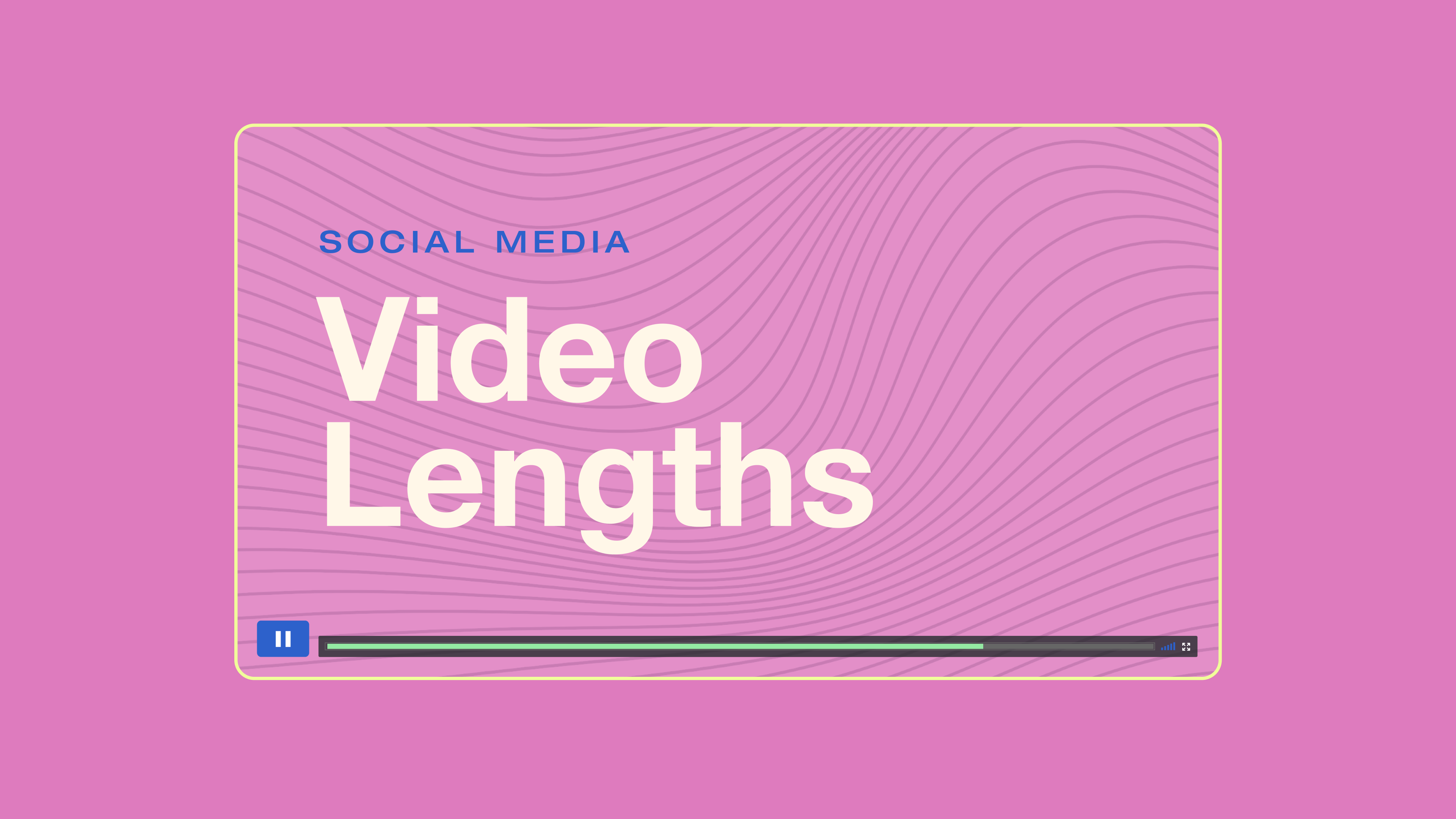 From Facebook to Instagram to Pinterest, every social media platform has different optimal video lengths — so we made you a cheat sheet. From Facebook to Instagram to Pinterest, every social media platform has different optimal video lengths — so we made you a cheat sheet.