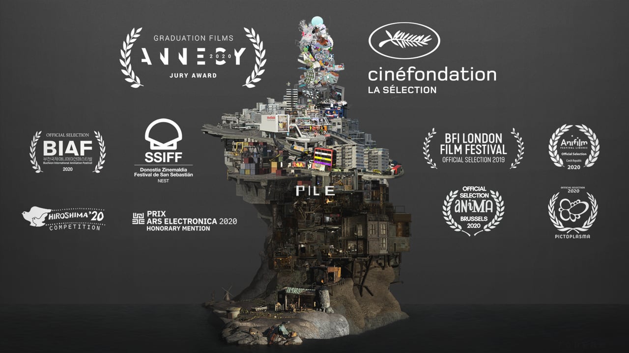 Staff Pick Premiere: "Pile" by Toberg “Pile” by Toberg is a digitally animated film employing an infinite upward scroll technique to reveal a sitemap of the human condition.