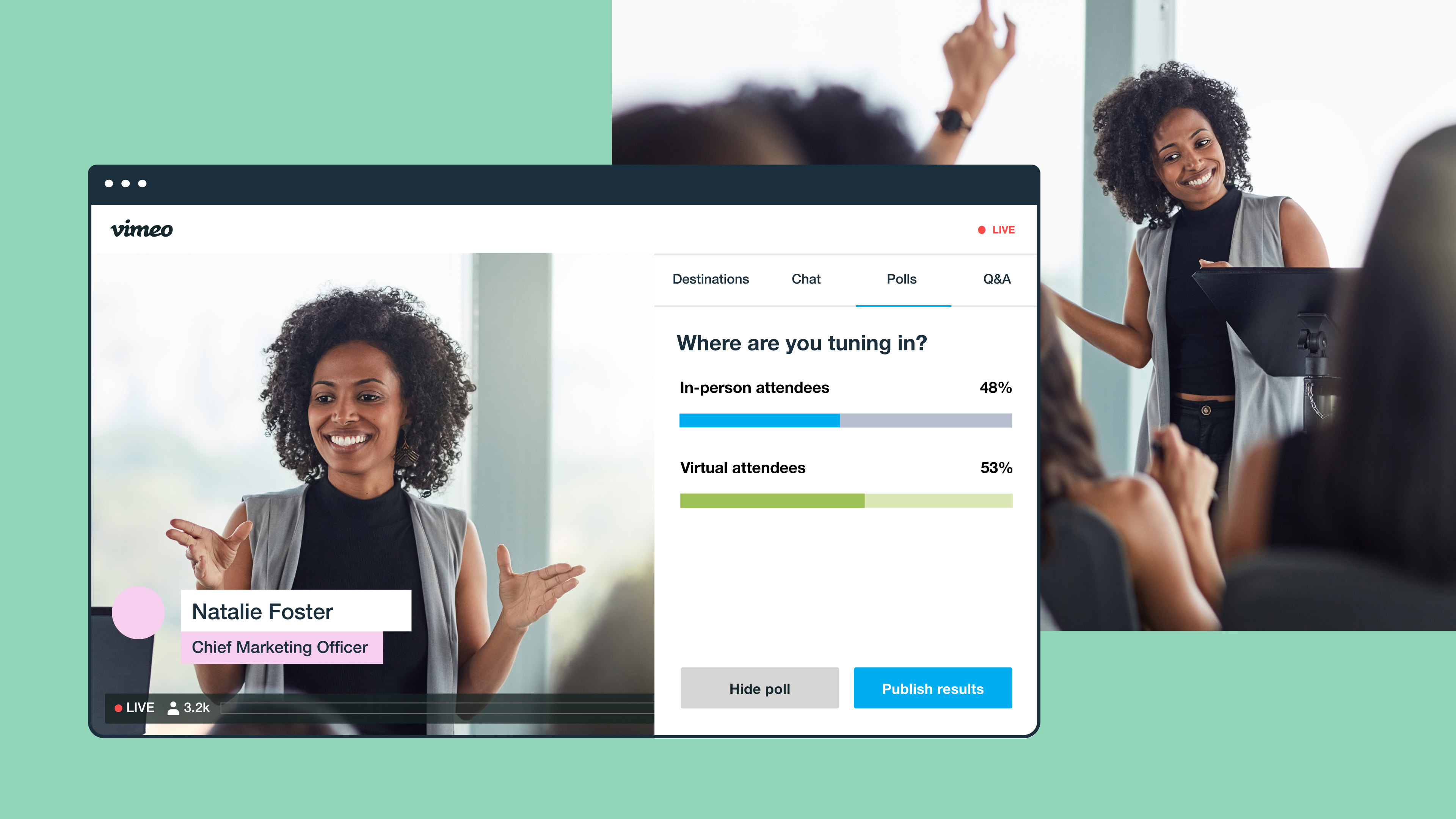 Learn the benefits and types of hybrid events and how to plan, budget, market, and host a successful live event that's both in-person and virtual. Learn the benefits and types of hybrid events and how to plan, budget, market, and host a successful live event that's both in-person and virtual.