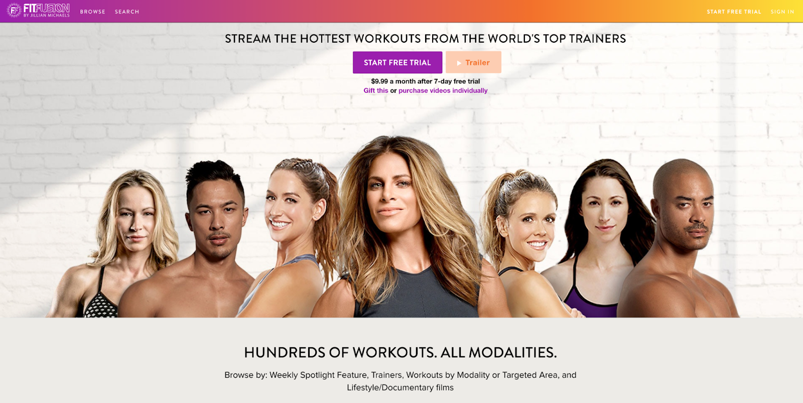 Fit Fusion website.