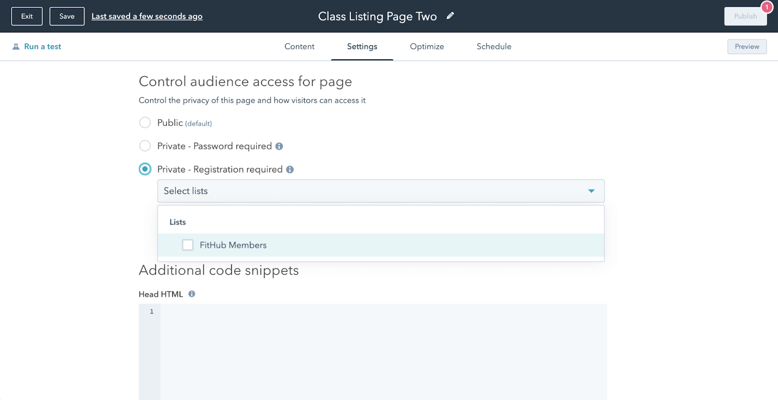 Screenshot of Hubspot's CMS Hub UX. Screenshot of Hubspot's CMS Hub UX.