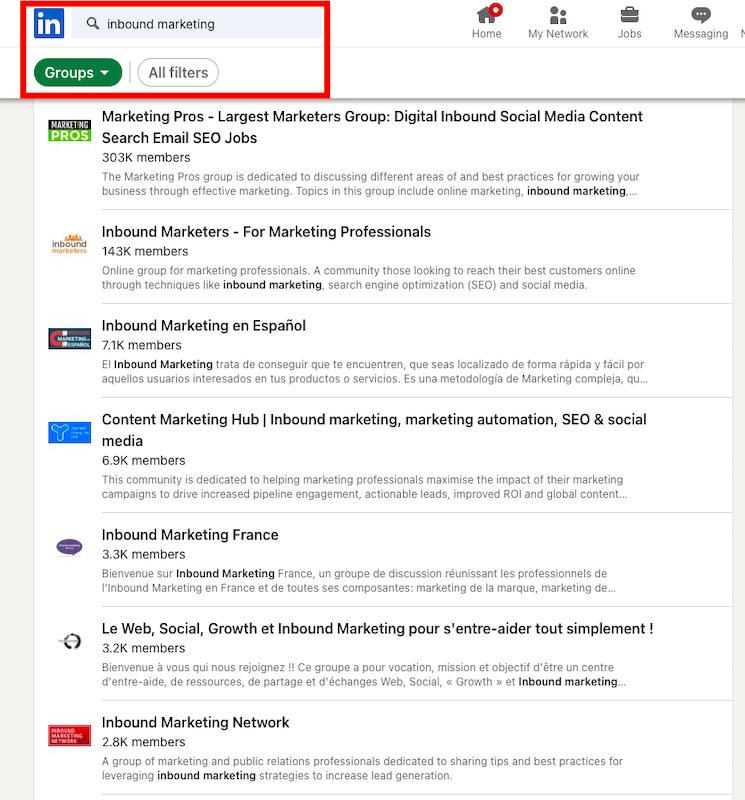 LinkedIn Groups mockup