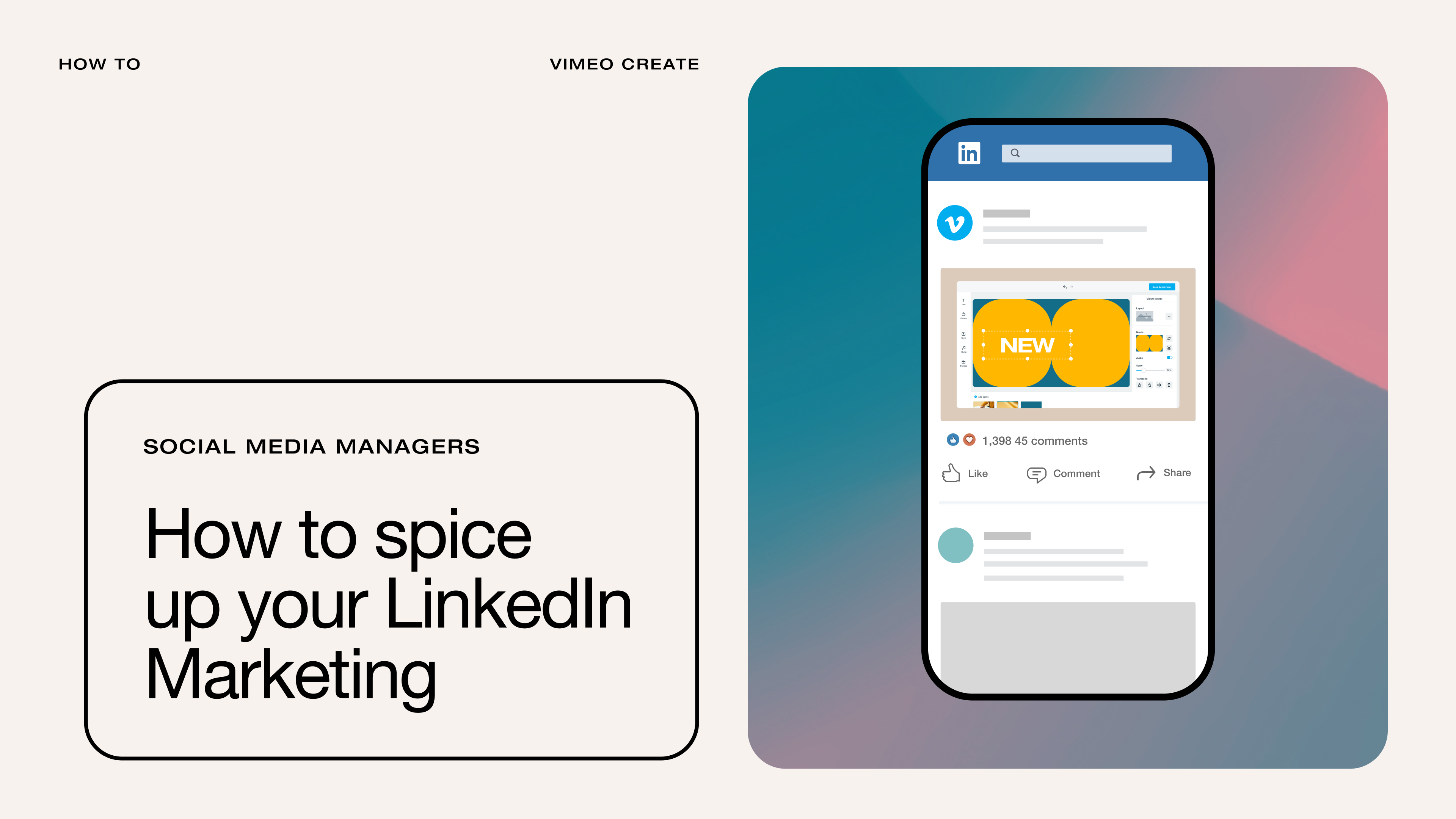 Get up to speed on Linkedin with advanced strategies on profile optimization, content, distribution, and how video can engage your audience. Get up to speed on Linkedin with advanced strategies on profile optimization, content, distribution, and how video can engage your audience.