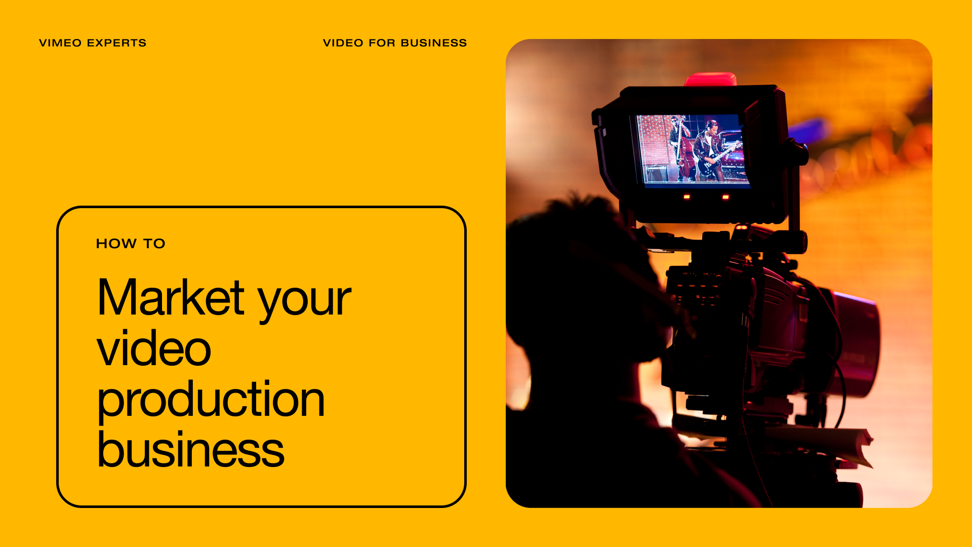 Launching a video production company? Learn tips from Vimeo expert, Christopher Hoerdemann, on how to market and grow your business. Launching a video production company? Learn tips from Vimeo expert, Christopher Hoerdemann, on how to market and grow your business.