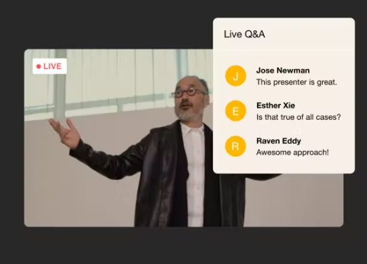 Example of a live streaming training for DEI program initiaitves