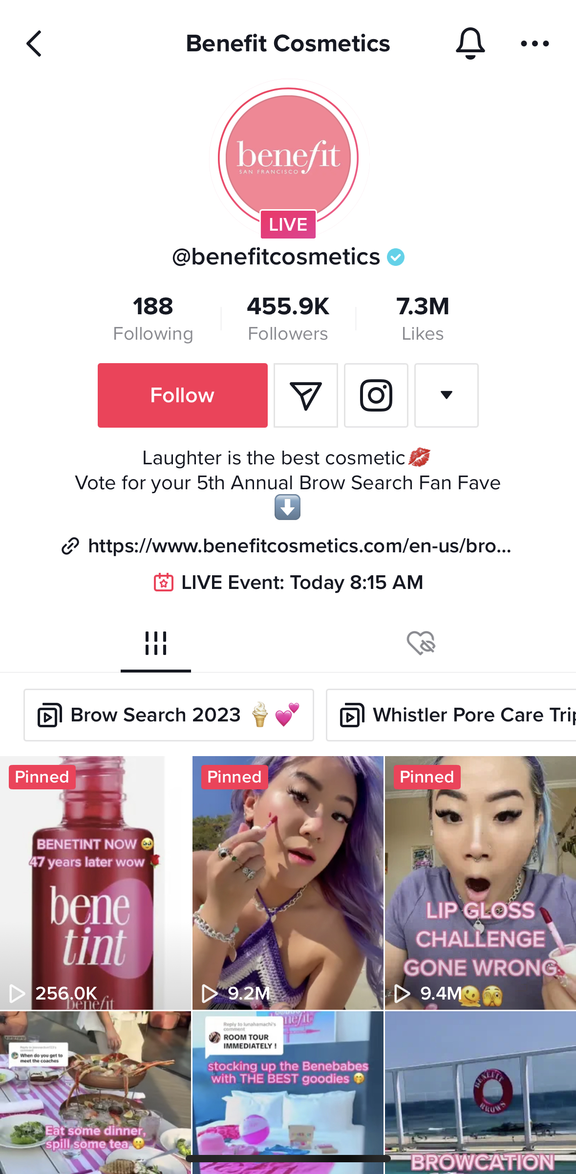 Benefit Cosmetics on TikTok Benefit Cosmetics on TikTok